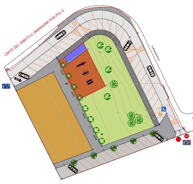 Imagen Aprobación inicial do proxecto de urbanización do polígono 5, rúa Curros Enríquez, Maianca (Documento NRE 2024018366, do 28 de agosto).