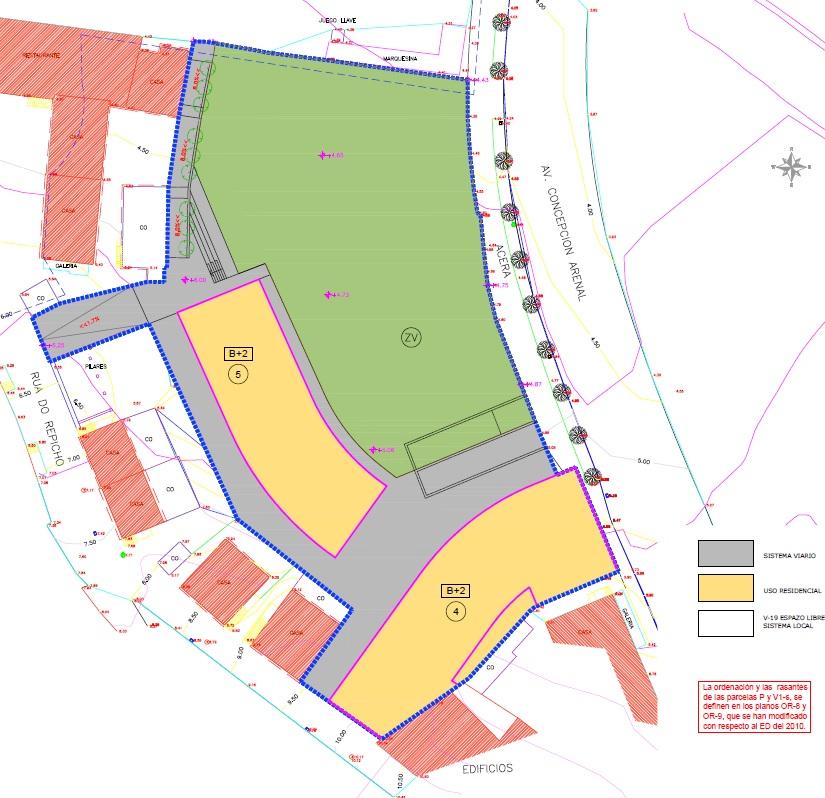 Imagen ESTUDO DE DETALLE PARA A ORDENACIÓN DE VOLUMES EDIFICABLES e REAXUSTE DE RASANTES Á REALIDADE EXISTENTE NO POL-9, SANTA CRUZ