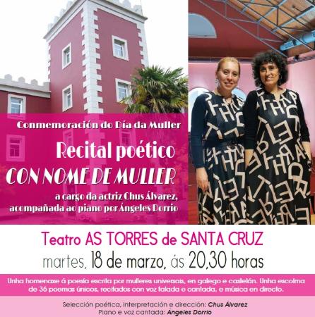 Imaxe O Concello de Oleiros organiza un recital poético CON NOME DE MULLER...