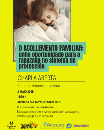Imaxe Charla aberta sobre acollemento familiar e protección da infancia