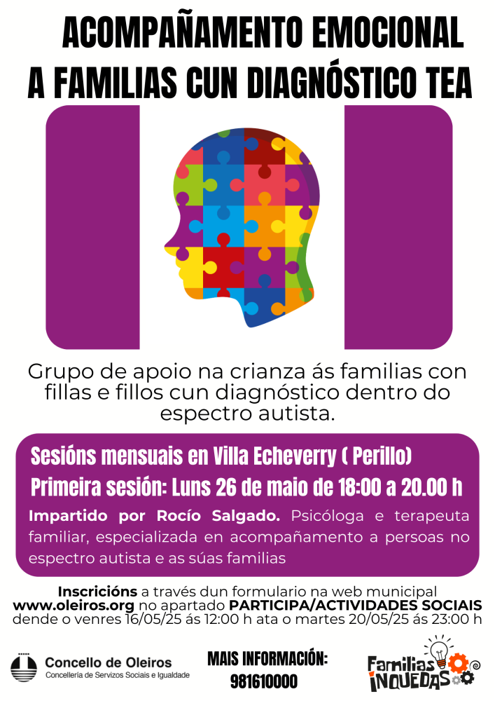 Imagen ACOMPAÑAMENTO EMOCIONAL A FAMILIAS CUN DIAGNÓSTICO TEA