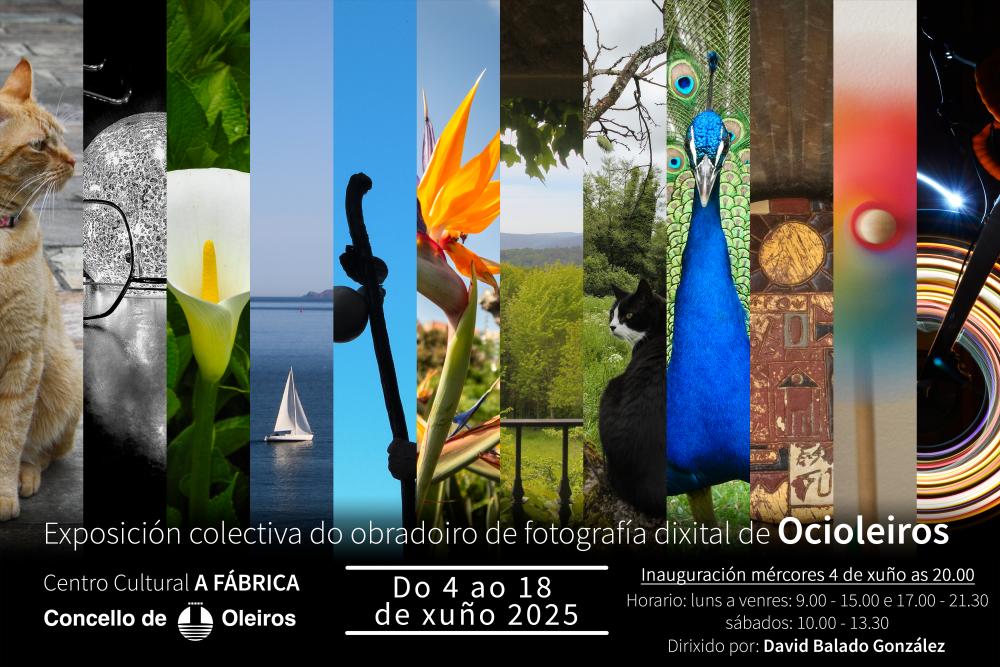 Imagen O Centro Cultural A Fábrica acollerá a exposición colectiva do Obradoiro de fotografía dixital de Ocioleiros
