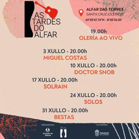 Imaxe Volven As Tardes do Alfar co mellor da música e da olería ao vivo todos...
