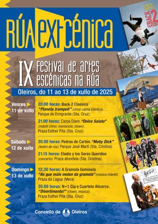 Imaxe O IX Festival Rúa Ext-Cénica enche de cultura, arte e diversión as rúas...
