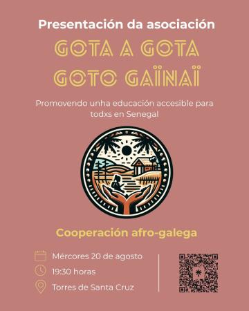 Imaxe Presentación da Asociación Gota a Gota Goto Gainaï, cooperación afro-galega