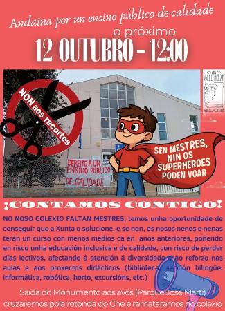 Imaxe Andaina por un ensino público e de calidade