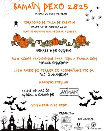Imagen Dexo celebra o Samaín con magosto, talla de cabazas, paseo do terror e...