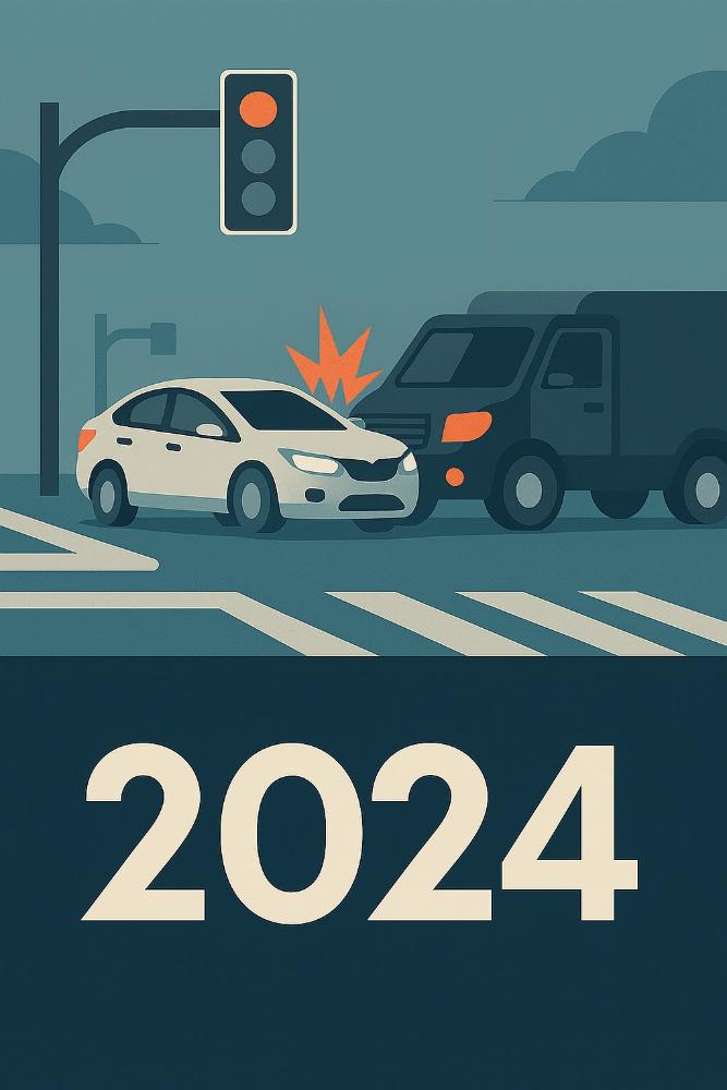 Imagen Estatísticas de accidentes de tráfico  do ano 2024