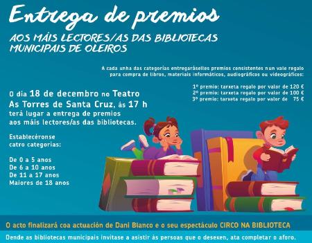Image Entrega de premios aos máis lectores/as das Bibliotecas Municipais de...