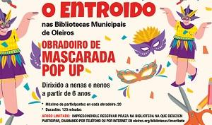 Imaxe Obradoiro de Entroido na Biblioteca de Lorbé