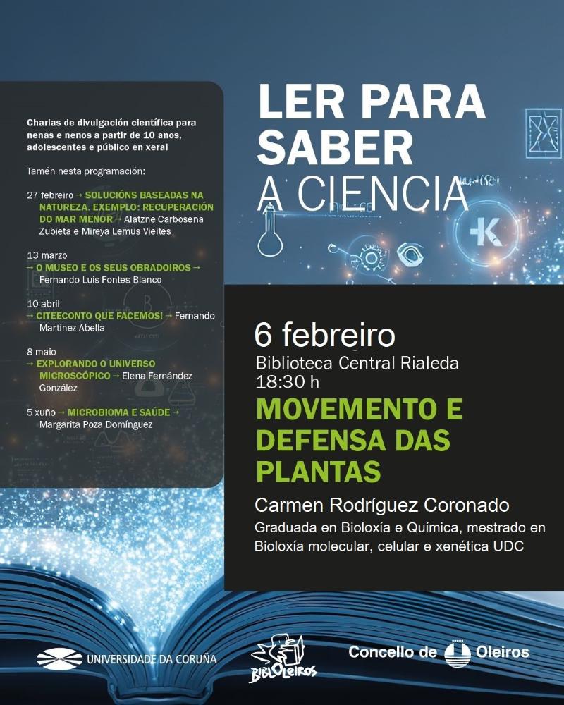 Imagen Este venres comeza o ciclo de charlas divulgación científica na biblioteca Rialeda