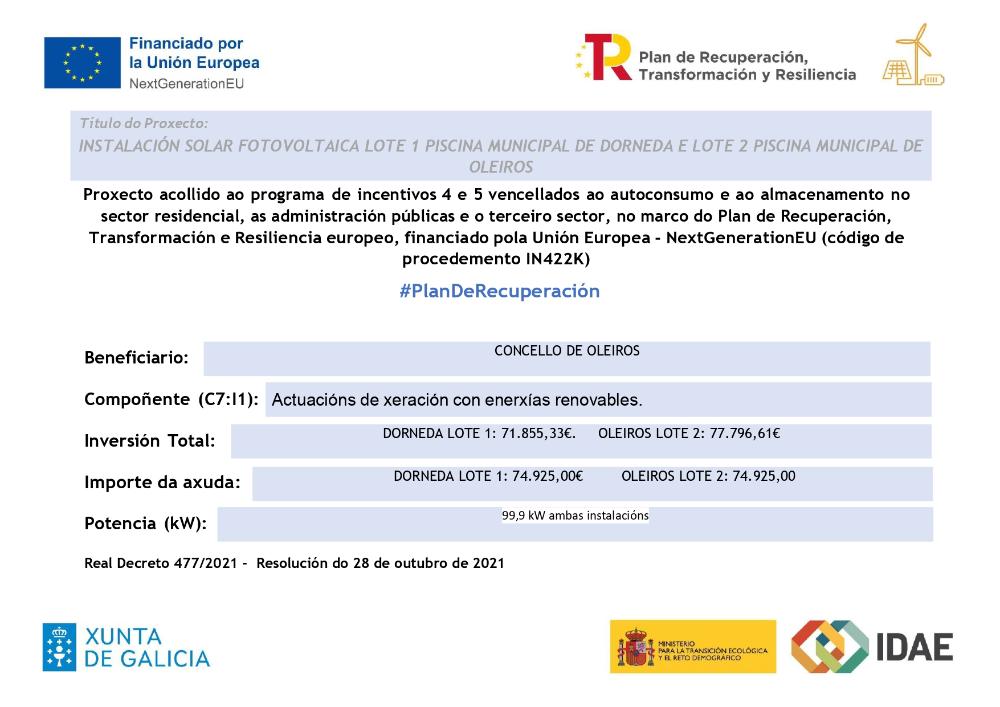 Imagen Programa de incentivos 4 e 5 vencellados ao autoconsumo e ao almacenamento nas administracións públicas no marco do Plan de Recuperación, Transformación e Resiliencia.