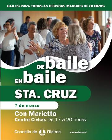 Imaxe Baile para maiores, este sábado en Santa Cruz
