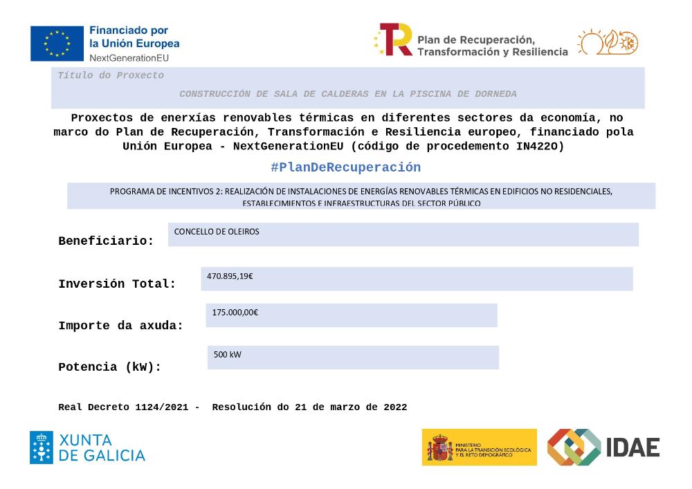 Imagen Programa de incentivos 2: realización de instalaciones de energías renovables térmicas en edificios no residenciales, establecimientos e infraestructuras del sector público no marco do Plan de Recuperación, Transformación e Resiliencia.