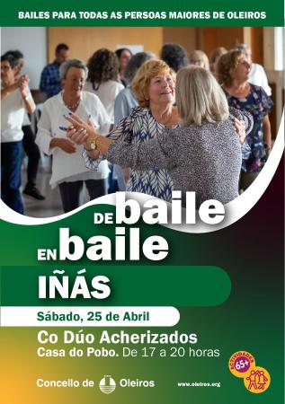 Imaxe Baile para maiores, este sábado en Iñás