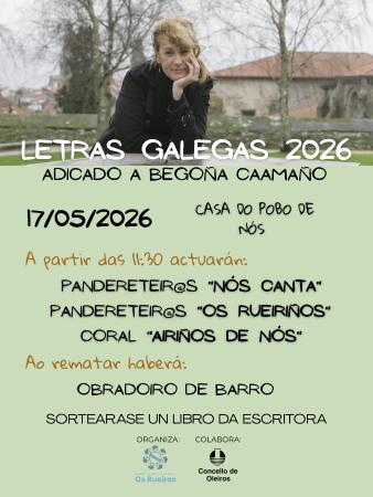 Imaxe Letras Galegas 2026: Begoña Caamaño
