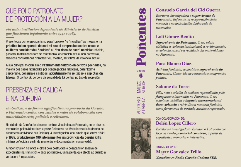 Imagen Díptico informativo sobre o franquista 
