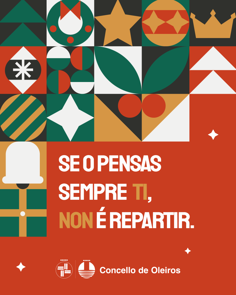 Imagen Se o pensas sempre ti, non é repartir