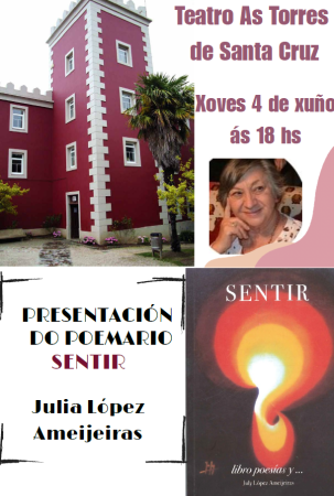 Imaxe Presentación do poemario “Sentir” de Julia López Ameijeiras o xoves 4...