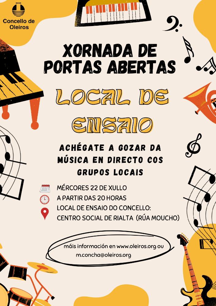 Imagen I Xornada de Portas Abertas Local de Ensaio