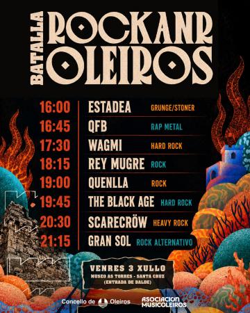 Imaxe Batalla de bandas de rock no Parque das Torres o venres 3