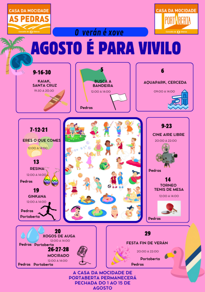 Imagen As Casas da Mocidade ofertan numerosas actividades durante o mes de agosto