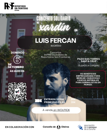 Imaxe Concerto solidario de Luis Fercán en Santa Cruz a favor de Reporteiros...