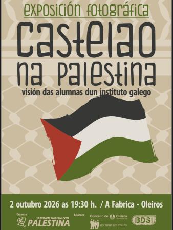 Imaxe Sanidade Galega con Palestina trae á Fábrica unha exposición sobre o...