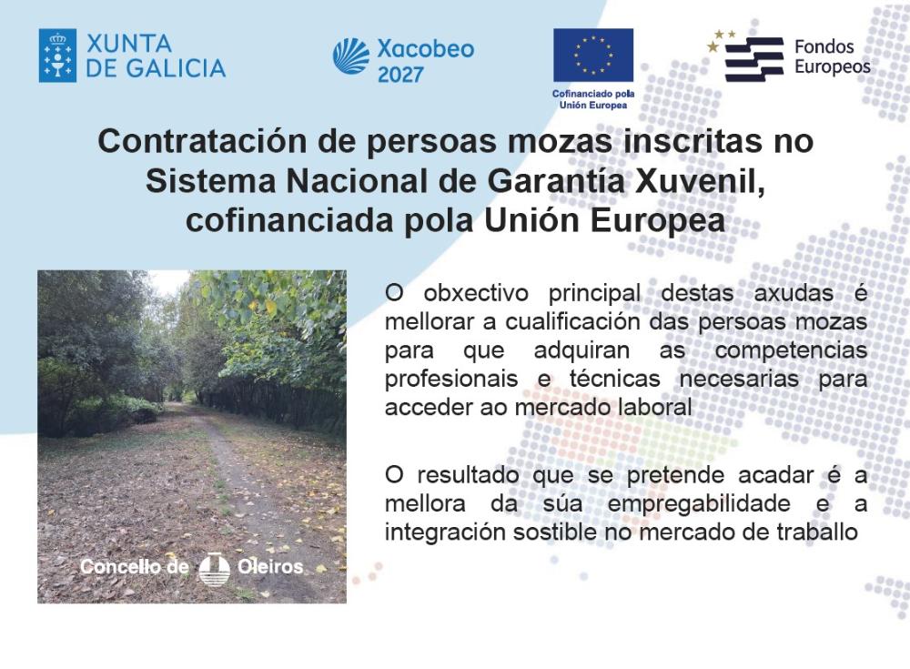 Imagen O Concello de Oleiros contratará a 1 operario de servizos (xardineiro) ao abeiro do programa Garantía Xuvenil