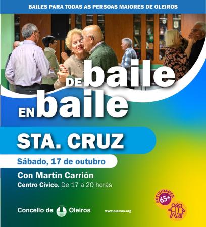 Imaxe Baile para maiores en Santa Cruz, sábado 17 de outubro