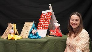 Imagen Volve o espectáculo Os tres porquiños de Migallas Teatro