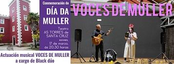 Imagen 'Voces de muller' con Black Dúo no Teatro As Torres de Santa Cruz