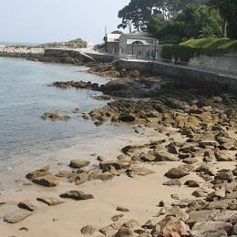 Image Próxima aportación de area nun extremo da praia de Santa Cristina