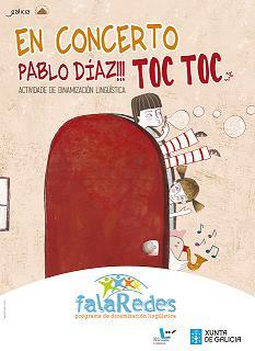 Imaxe Pablo Díaz amenizará a tarde do domingo en Mera co seu Toc Toc