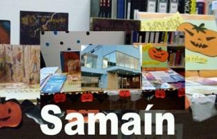 Imagen O Samaín (expo bibliográfica) na Biblioteca de Montrove