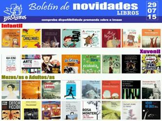 Imagen Boletín de novedades: 29 de julio