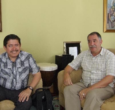Imagen O alcalde do municipio salvadoreño de Ciudad Delgado visita Oleiros