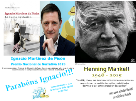 Imagen Exposiciones bibliográficas en Bibloleiros: Martínez de Pisón y Henning Mankell