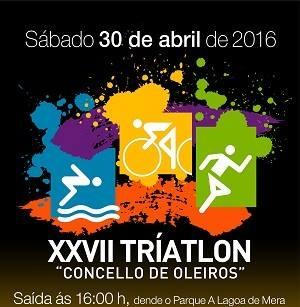 Imagen As persoas interesadas en participar no XXVII Tríatlon do Concello de Oleiros xa poden inscribirse na web municipal