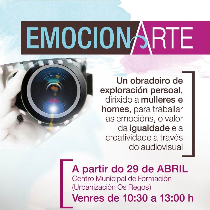 Imagen Emocionarte traballará nun obradoiro as emocións e a creatividade a través do audiovisual