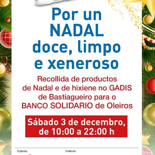 Imagen O voluntariado de Oleiros realizará unha recollida de alimentos no Gadis de Bastiagueiro
