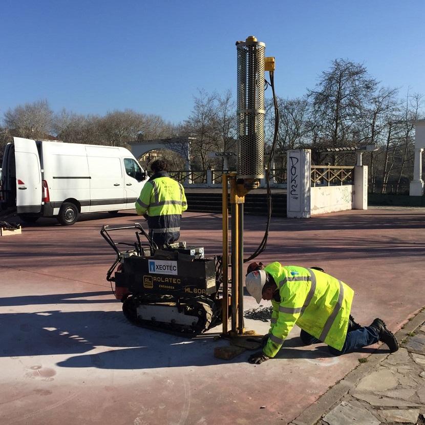 Imagen Comeza a construción da cuberta no parque da Lagoa de Mera