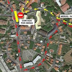 Imagen A obra da rotonda de Santa Cruz provocará cortes de circulación