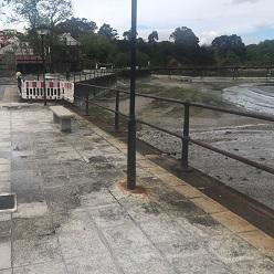 Imagen O Concello asumirá a reparación da varanda do paseo de Santa Cruz