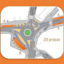 Imagen O Concello crea 20 prazas de estacionamento comercial limitado no centro de Santa Cruz