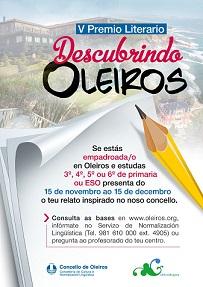 Imagen Volve o V Premio Literario Descubrindo Oleiros organizado polo SNL