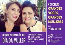 Imagen Concerto 'Grandes voces, grandes mulleres': 14 de marzo 2019
