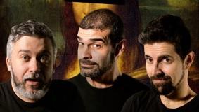 Imagen Oswaldo Digón, Marcos Pereiro, Santi Romay presentan a comedia Coleccionistas no auditorio de Mera