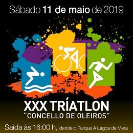 Imagen O sábado celébrase o XXX Tríatlon Concello de Oleiros coa participación de 200 deportistas