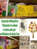 Imagen Exposición bibliográfica 'Educar en valores y cultura para la paz' en la Biblioteca de Santa Cruz